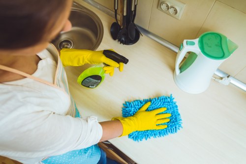 Removing dust and allergens from upholstered furniture in North Harrow