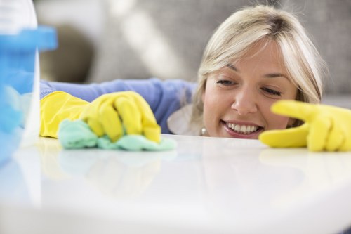 Deep mattress cleaning process in a North Harrow home