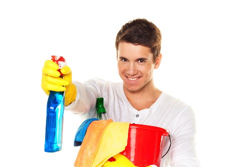 Carpet cleaning equipment ready for a scheduled appointment